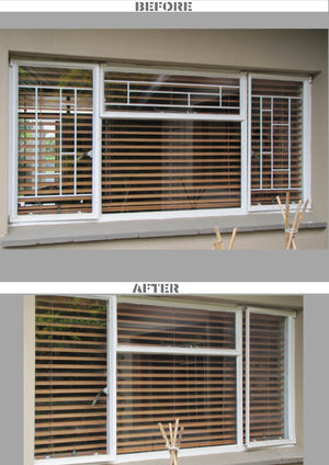 6Pack 39" - Transparent Window Safety Barriers (Covers up to 1000mm x 880mm)